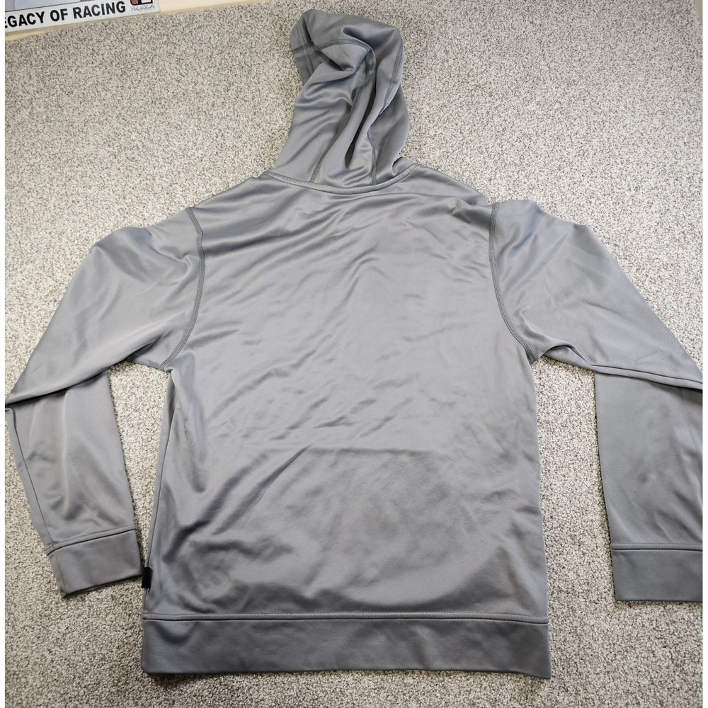 Patagonia Hoodie MED Grey Logo Polycycle Sweatshirt Kangaroo Pullover A6 - Picture 7 of 11